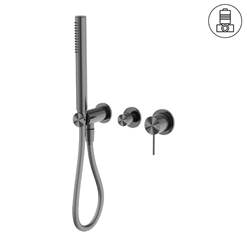 Mecca Shower Mixer Divertor System Separate Back Plate Gun Metal