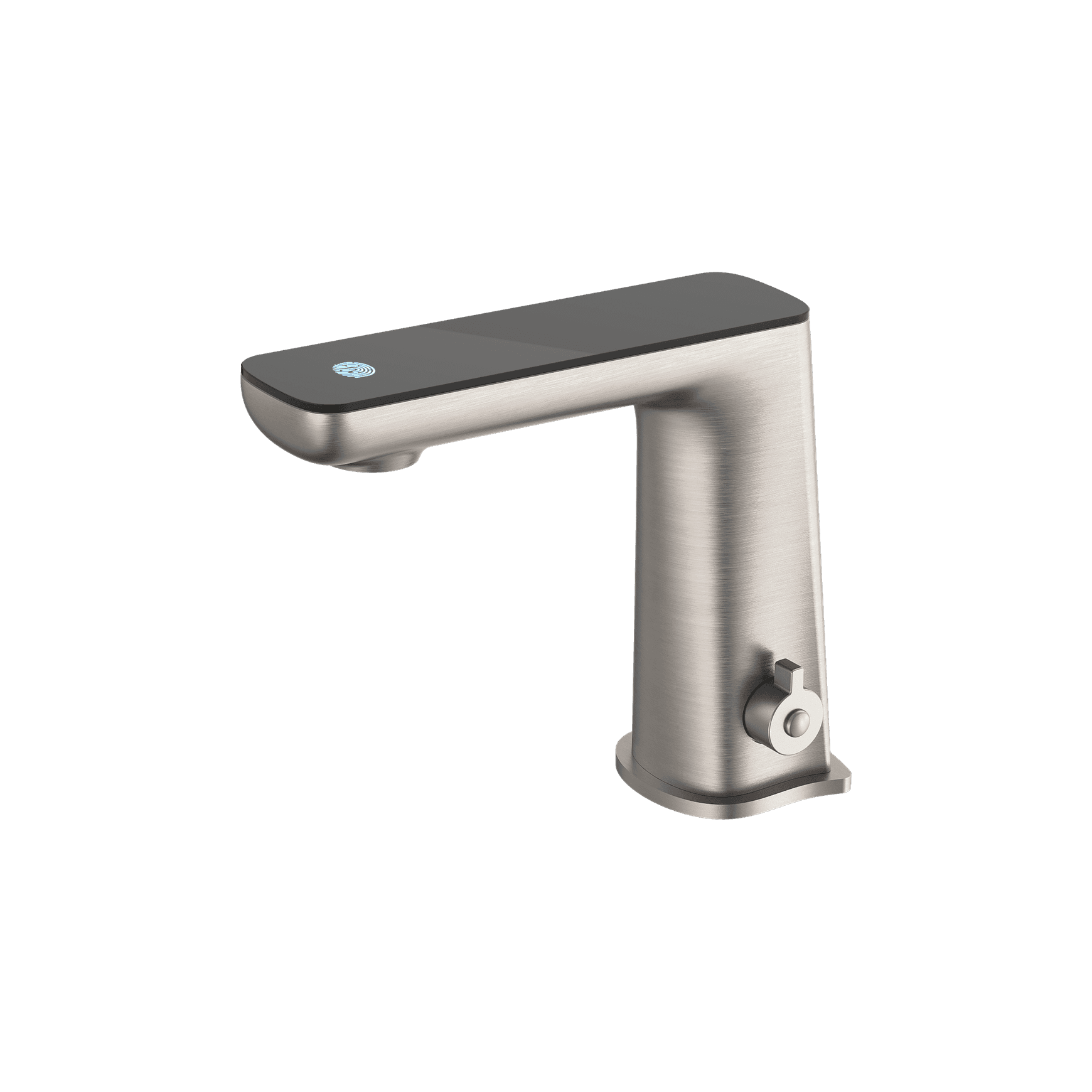 Claudia Sensor Mixer With Black Top Display Brushed Nickel
