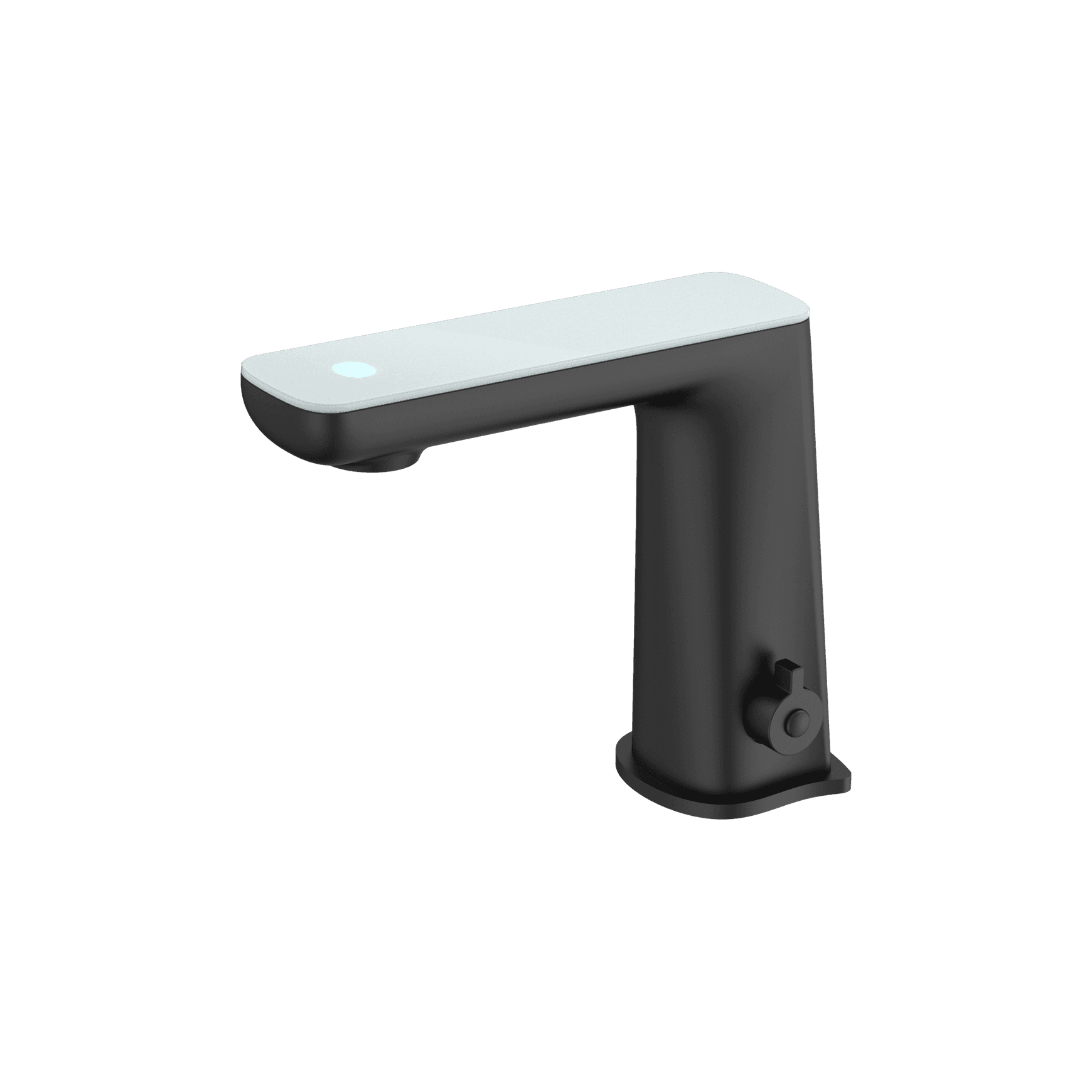 Claudia Sensor Mixer With White Top Display Matte Black