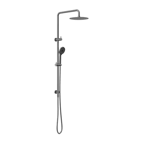 Round Project Twin Shower Gun Metal