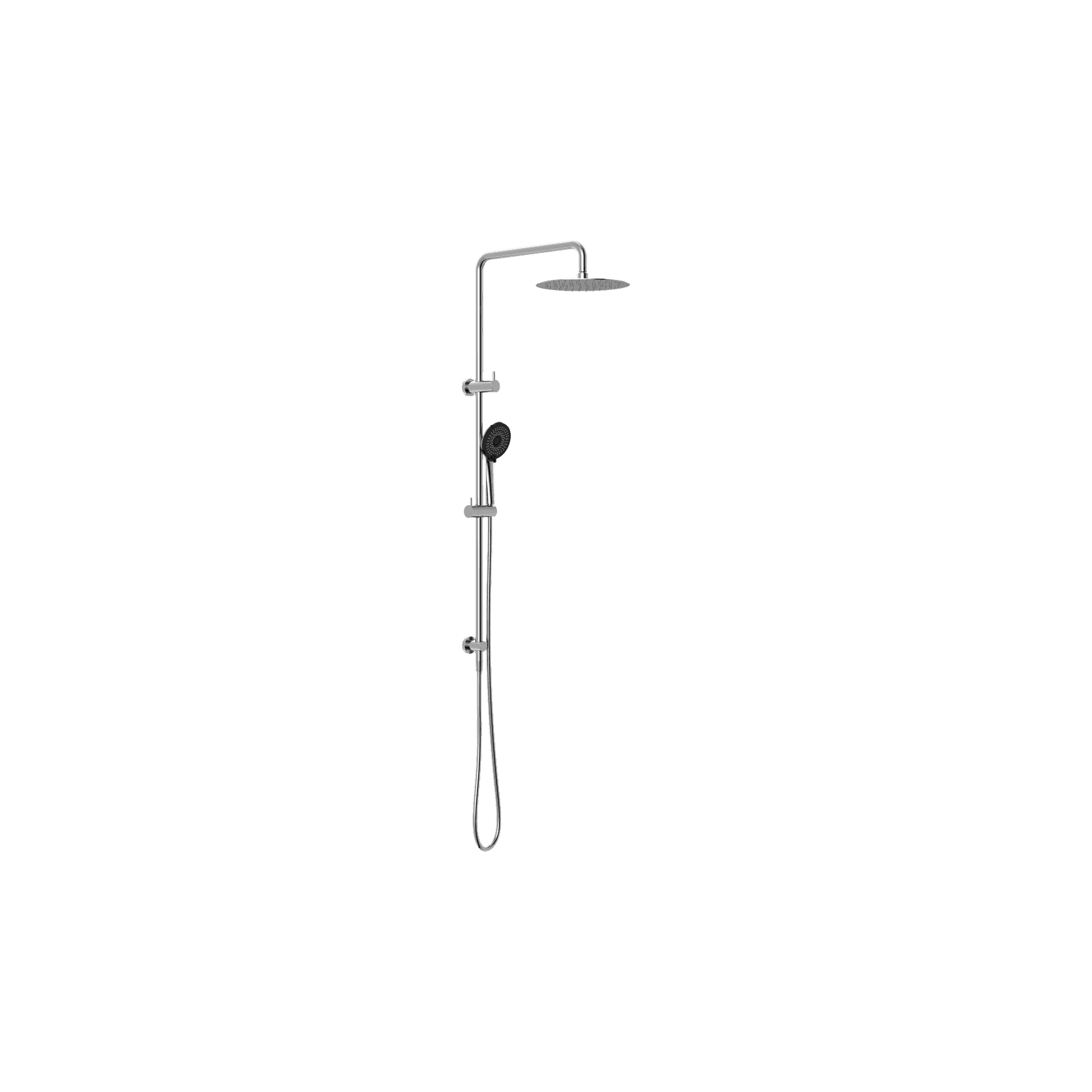 Round Project Twin Shower 4 Star Rating Chrome