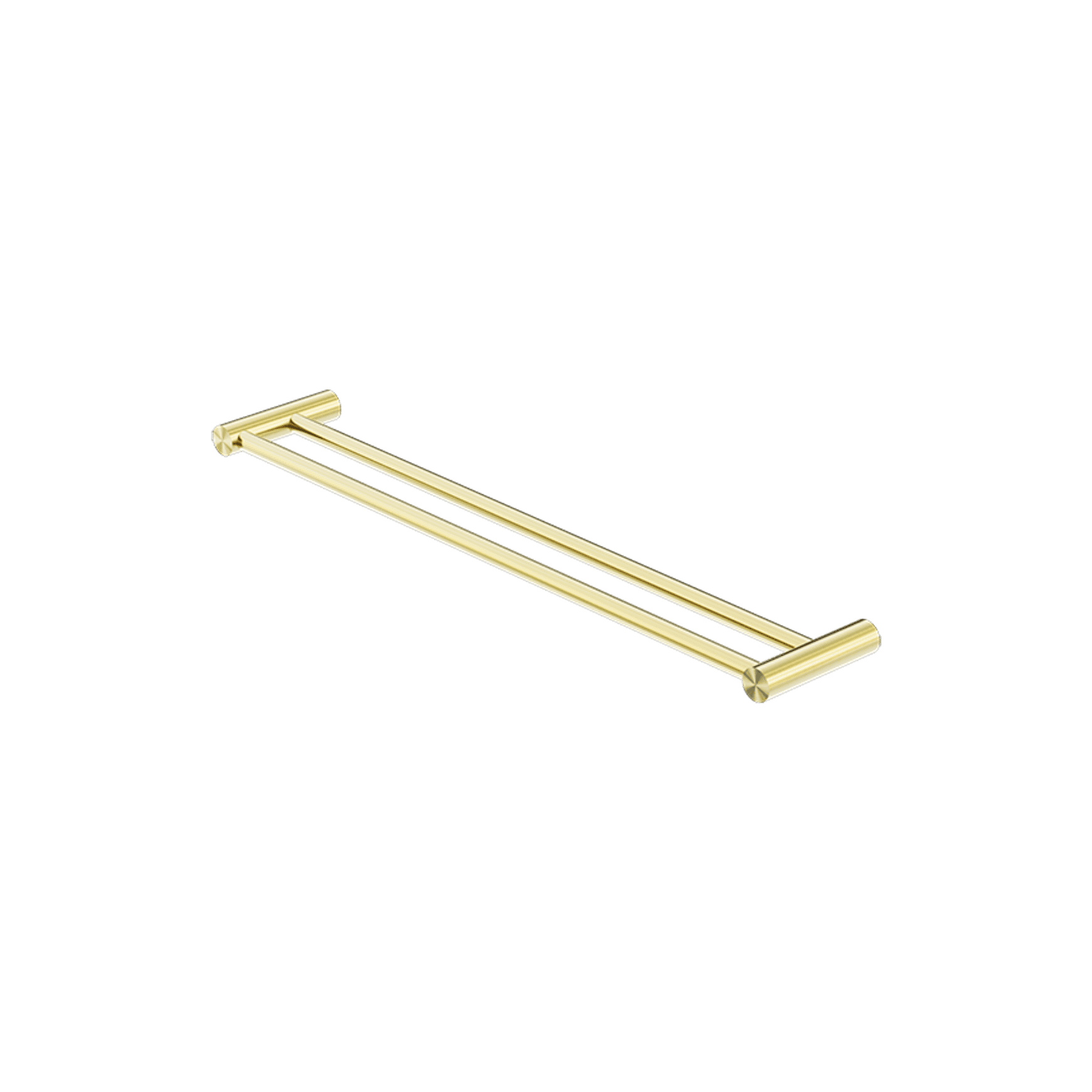 New Mecca Double Towel Rail 600mm Brushed Gold