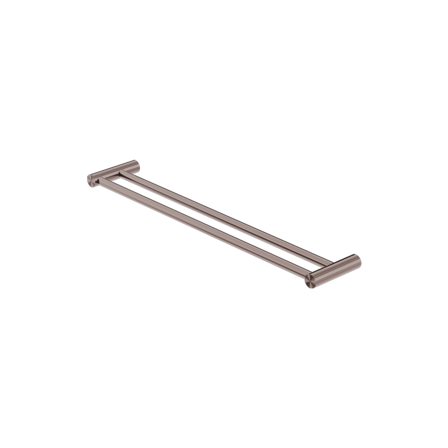 New Mecca Double Towel Rail 800mm Brushed Bronze