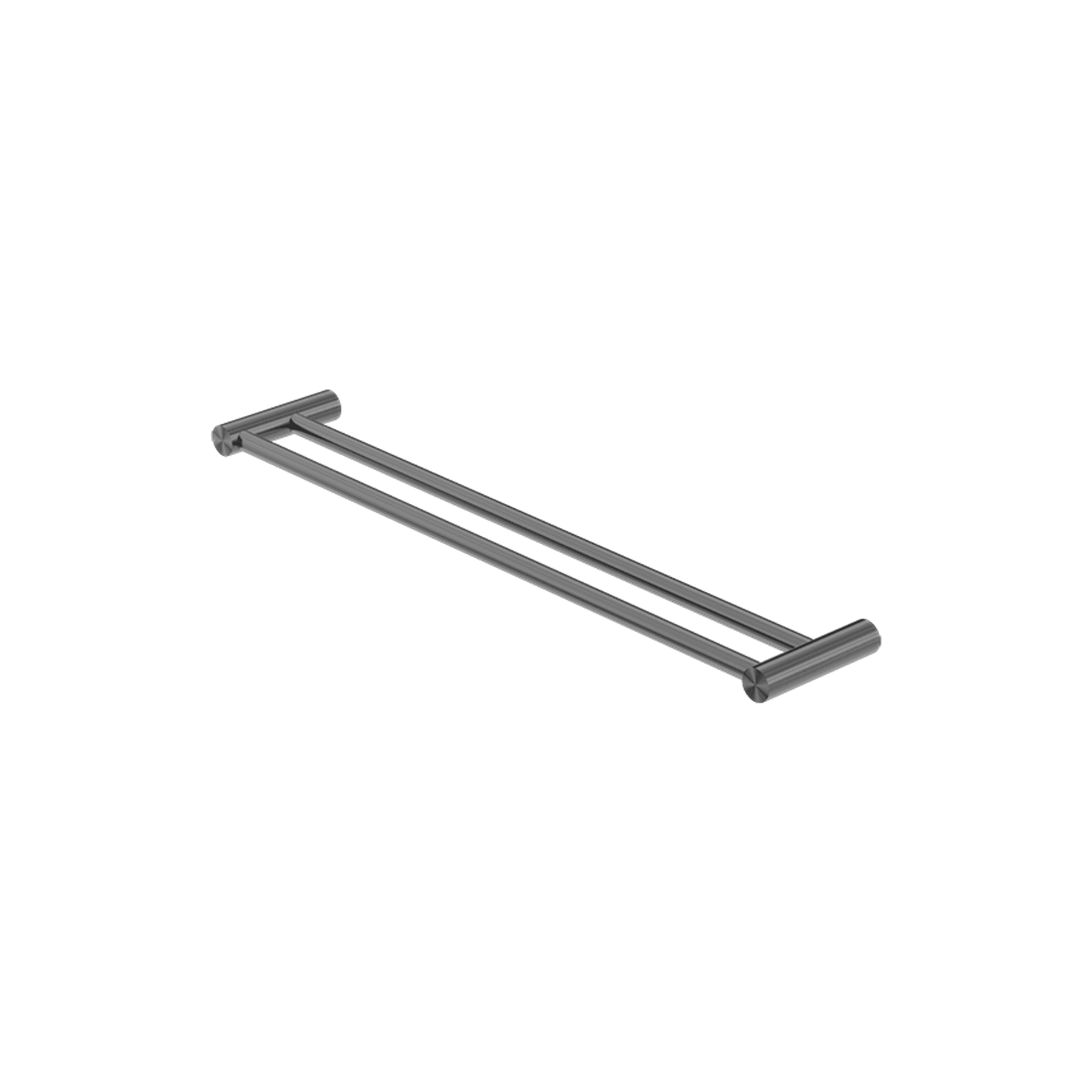 New Mecca Double Towel Rail 600mm Gun Metal