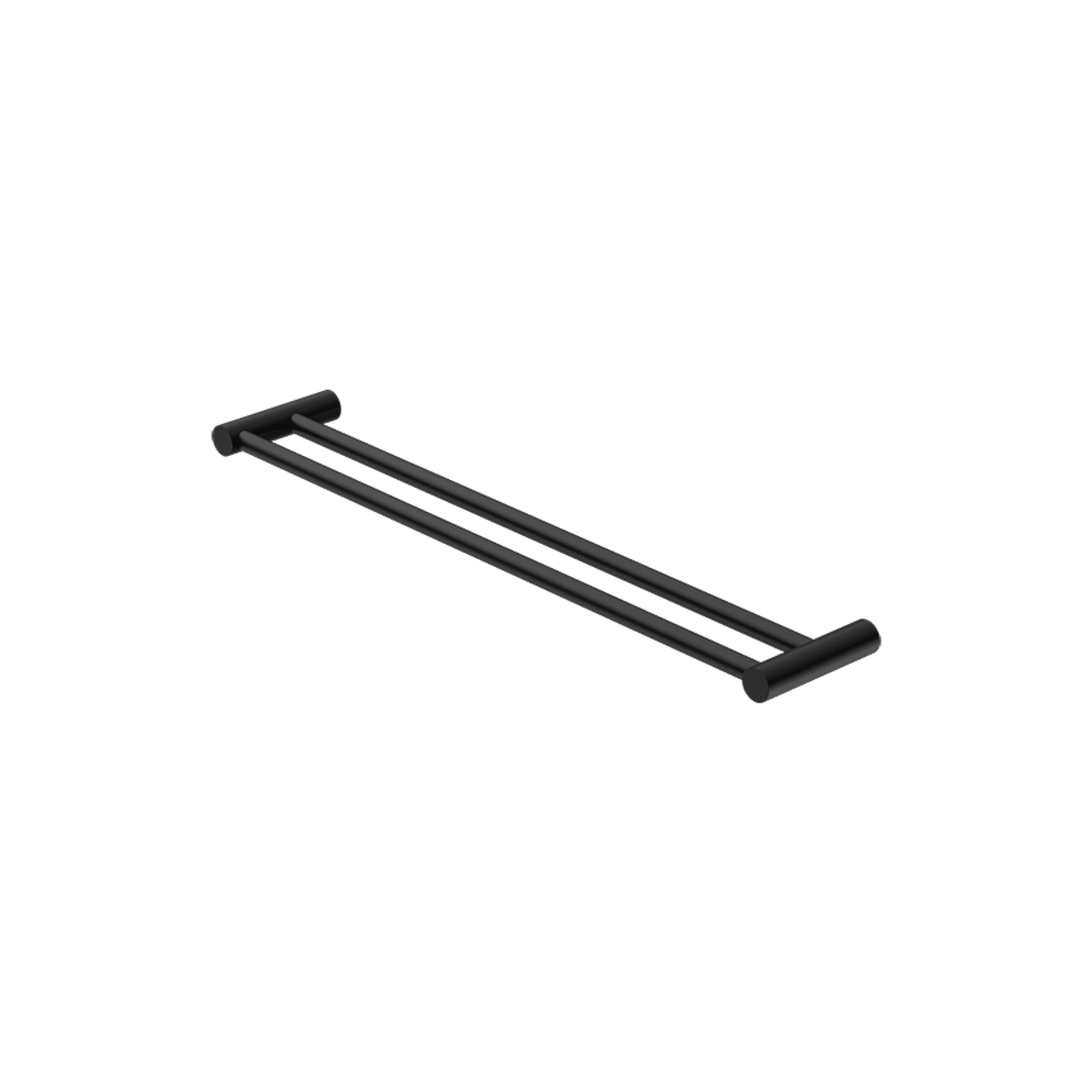 New Mecca Double Towel Rail 600mm Matte Black