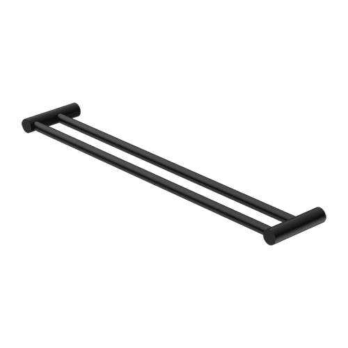 New Mecca Double Towel Rail 600mm Matte Black