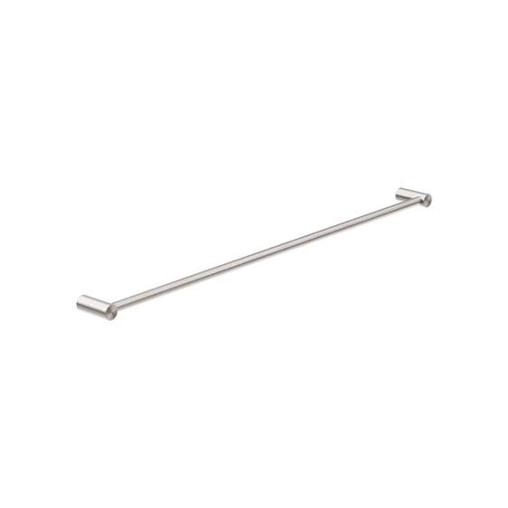 New Mecca Single Towel Rail 800mm Brushed Nickel