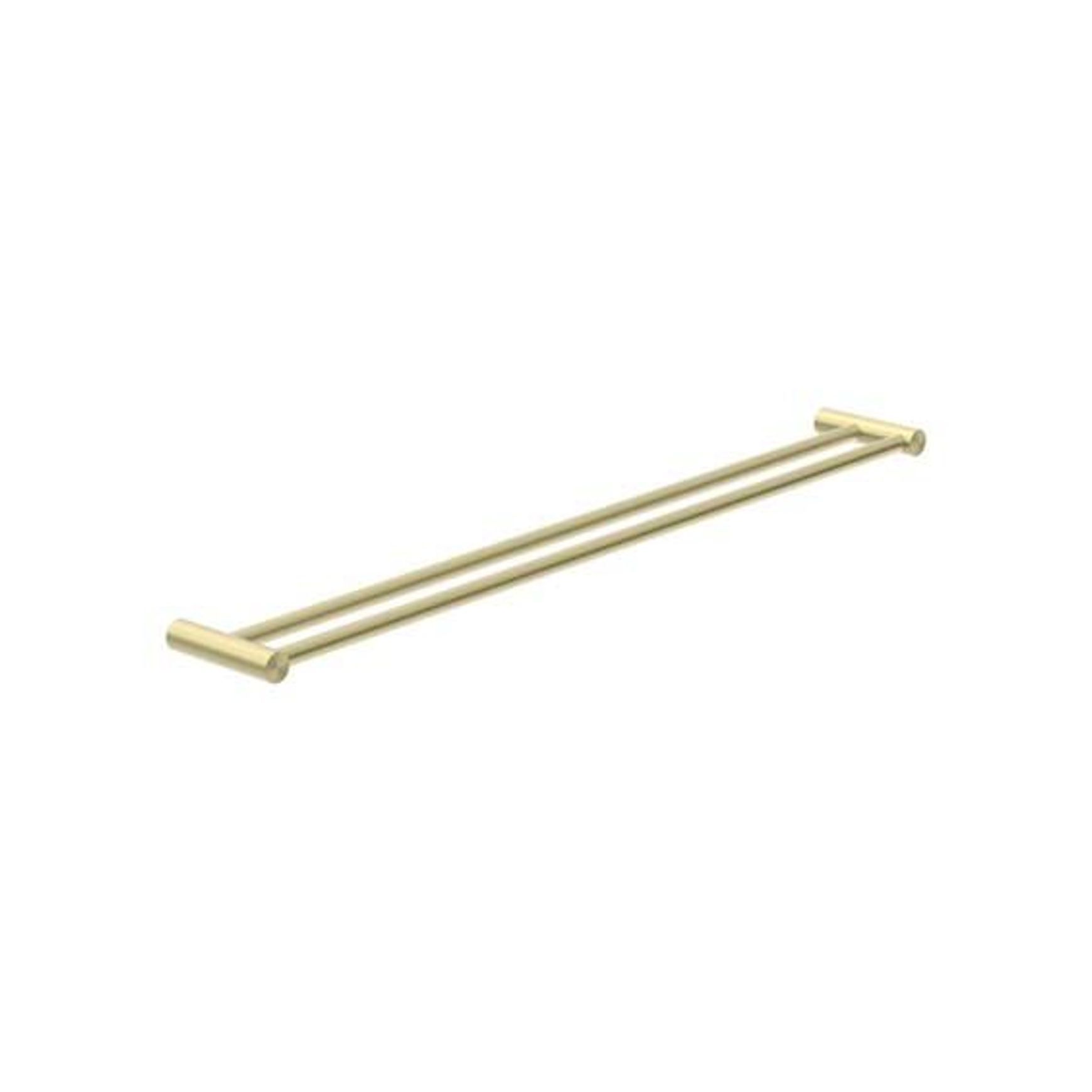 New Mecca Double Towel Rail 800mm Brushed Gold