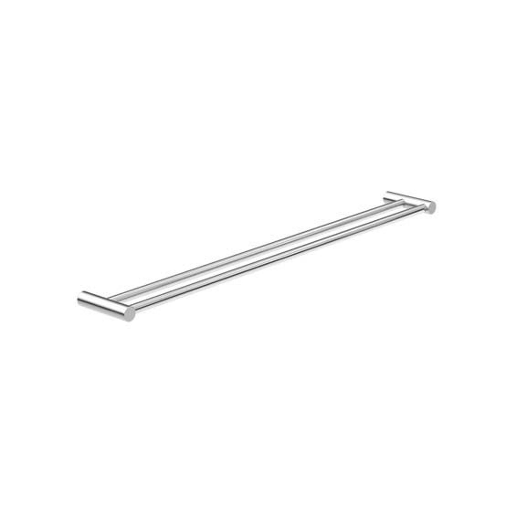 New Mecca Double Towel Rail 800mm Chrome