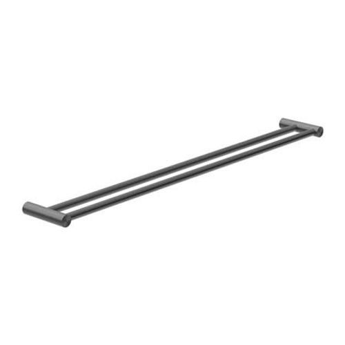 New Mecca Double Towel Rail 800mm Gun Metal
