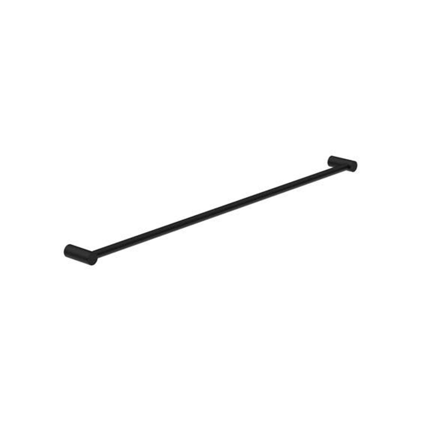 New Mecca Single Towel Rail 800mm Matte Black