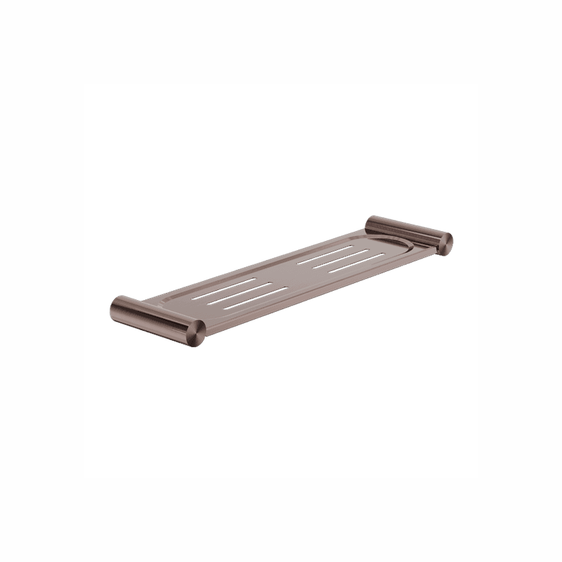 New Mecca Metal Shower Shelf Brushed Bronze