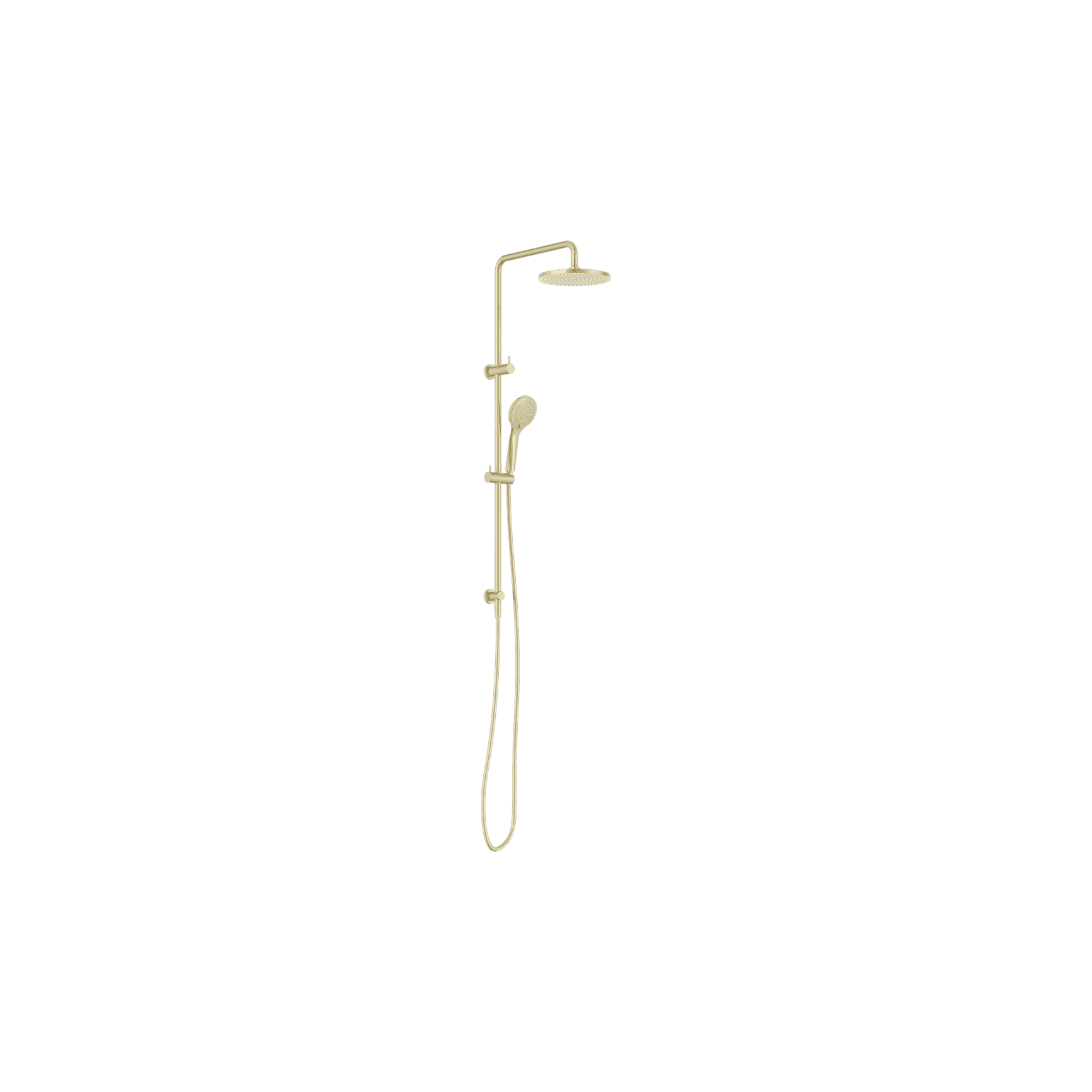 Round Twin Shower With Air Shower I Brushed Gold