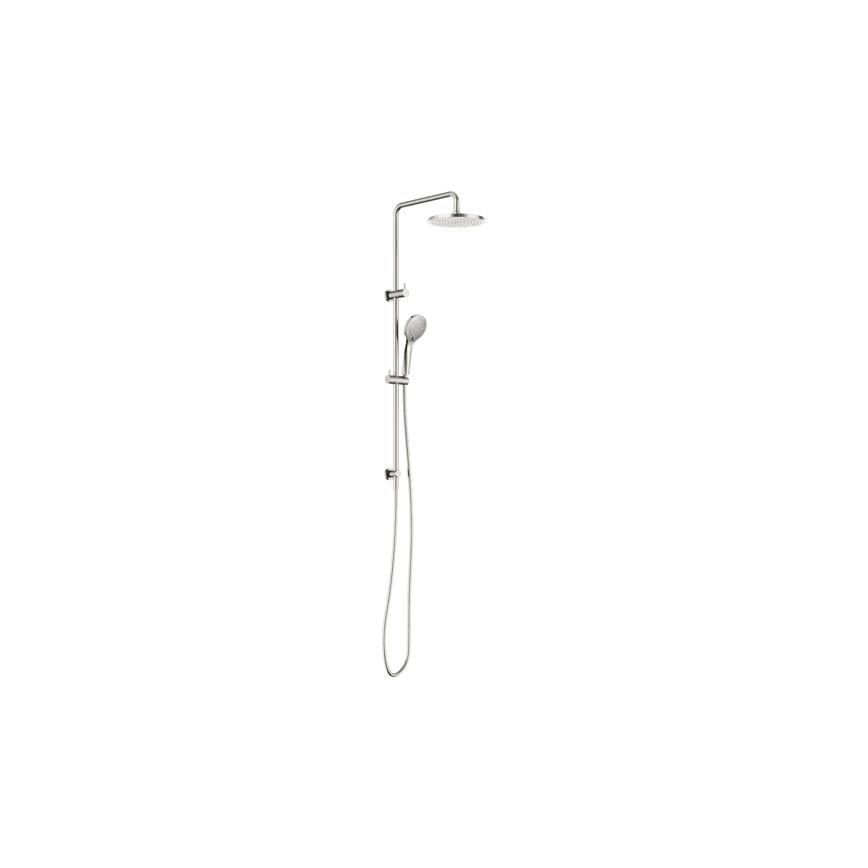 Round Twin Shower With Air Shower I Brushed Nickel