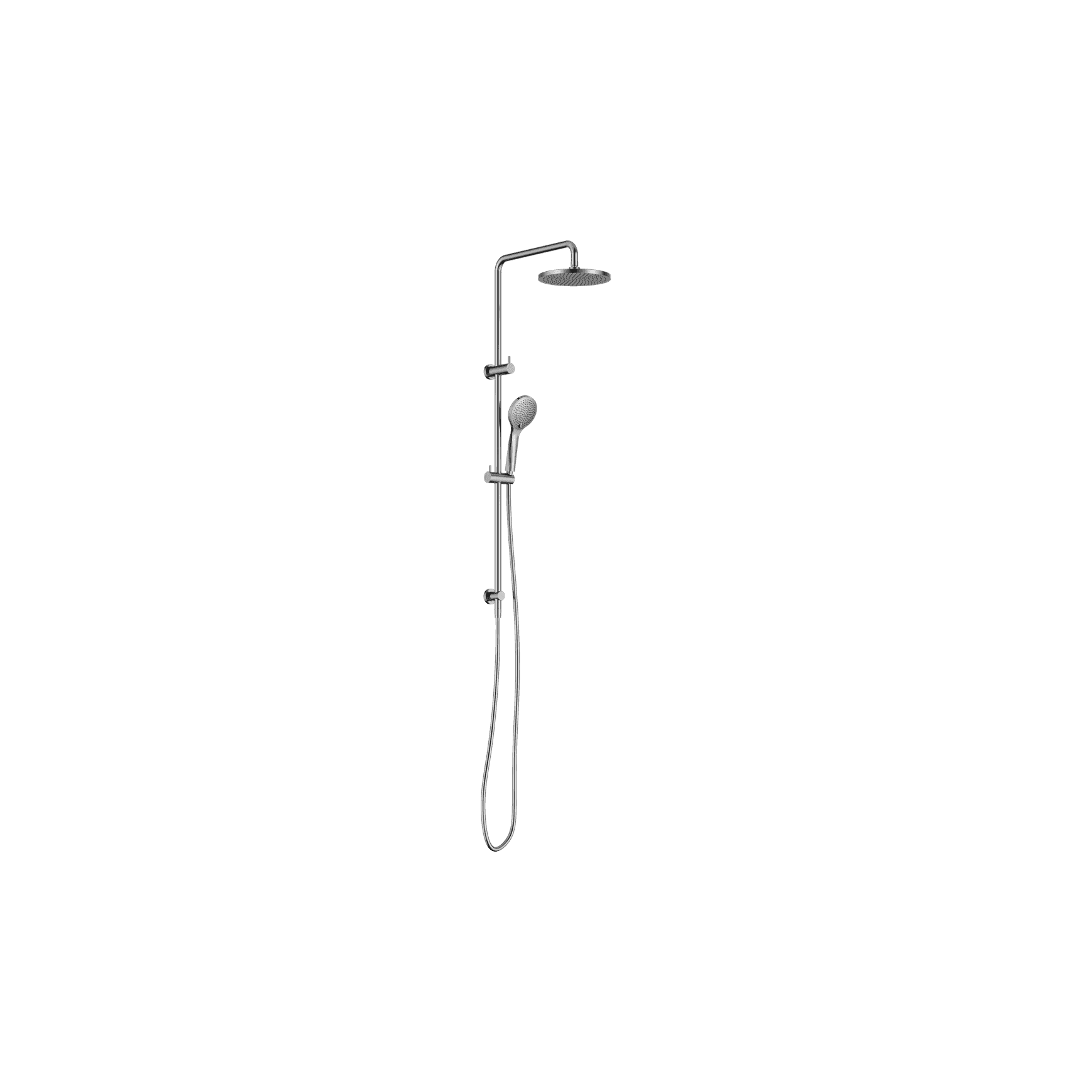 Round Twin Shower With Air Shower I Chrome