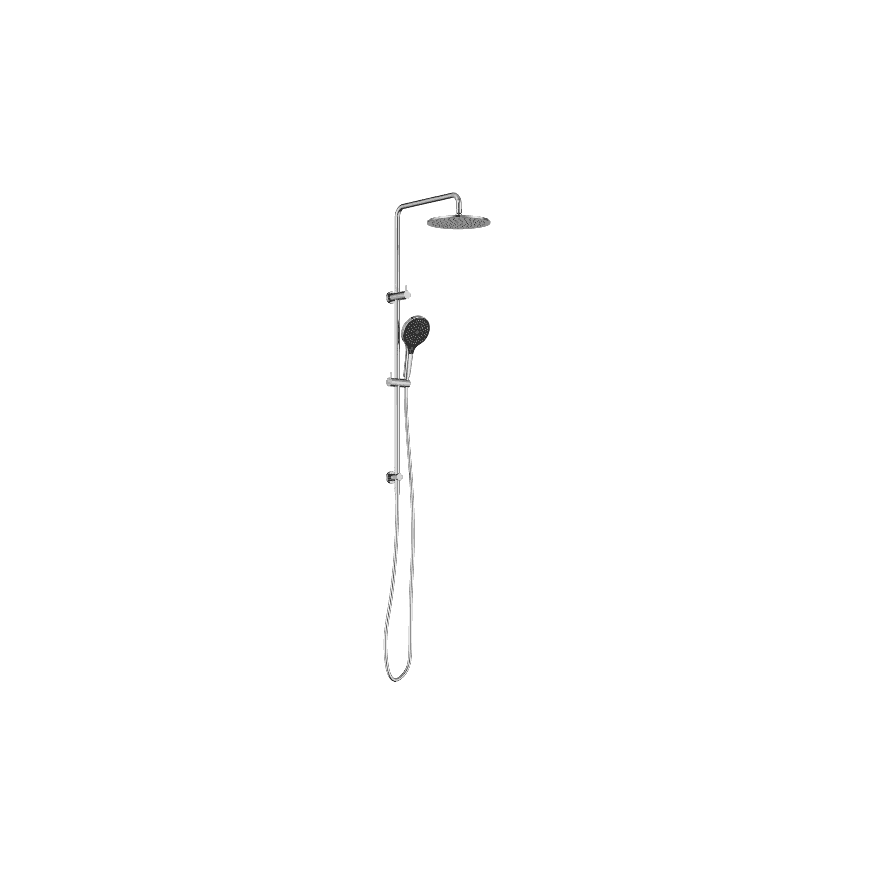Round Twin Shower With Air Shower II Chrome