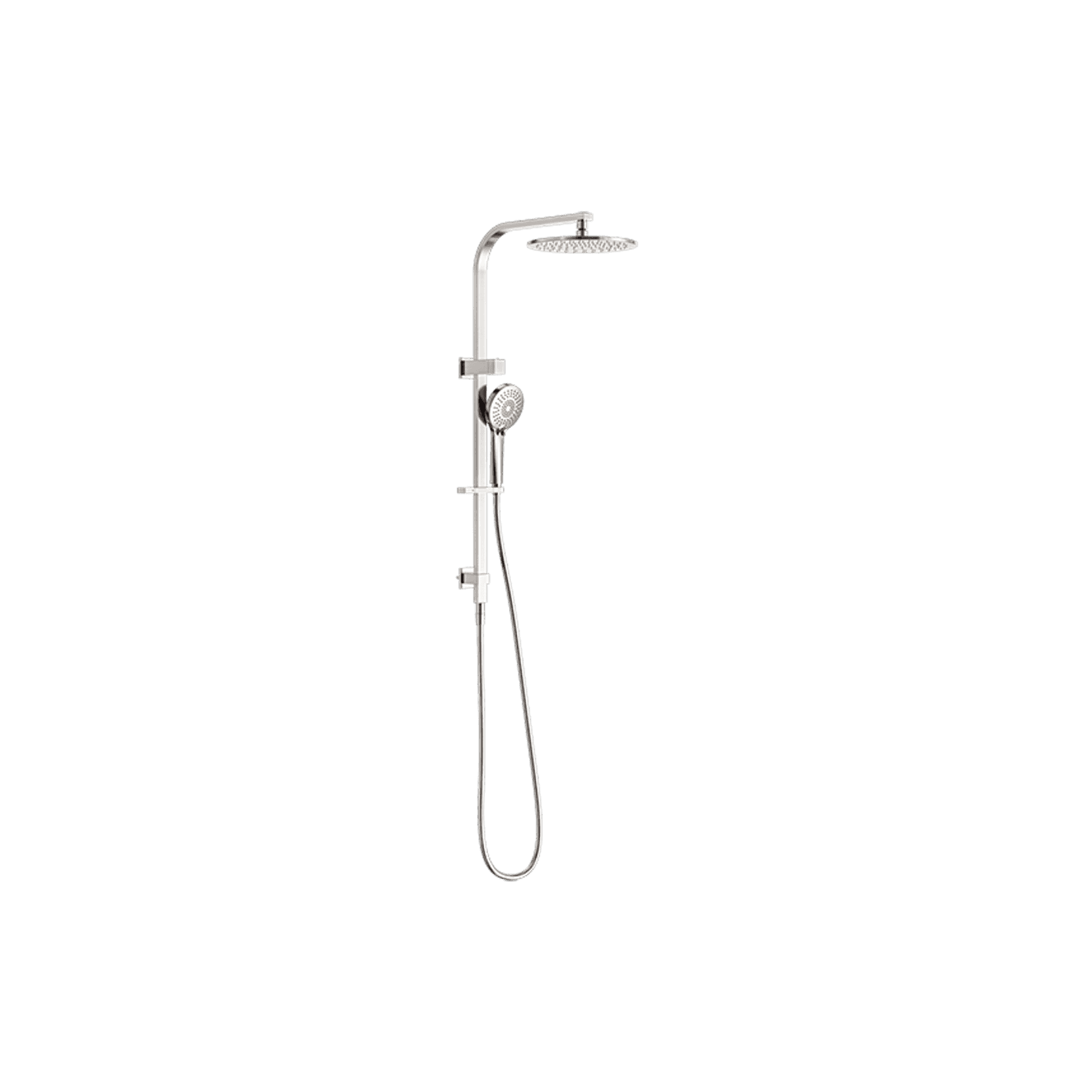 Bianca Twin Shower | Brushed Nickel