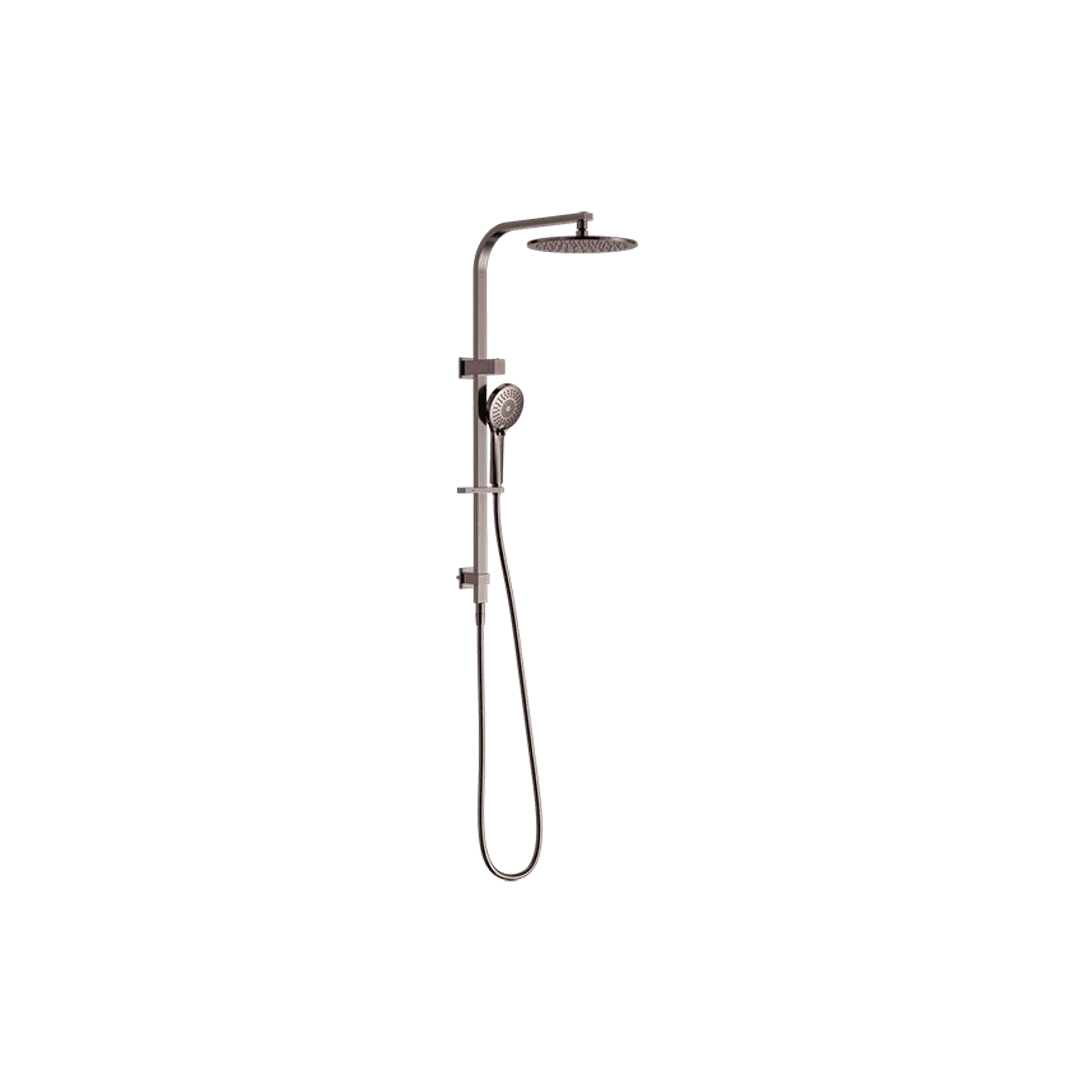 Bianca Twin Shower | Brushed Bronze