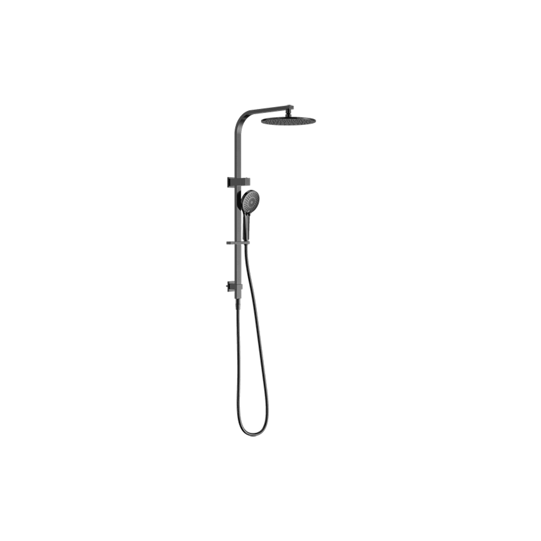 Bianca Twin Shower | Gun Metal