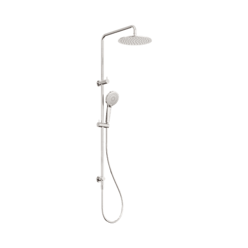 Round Twin Shower Brushed Nickel