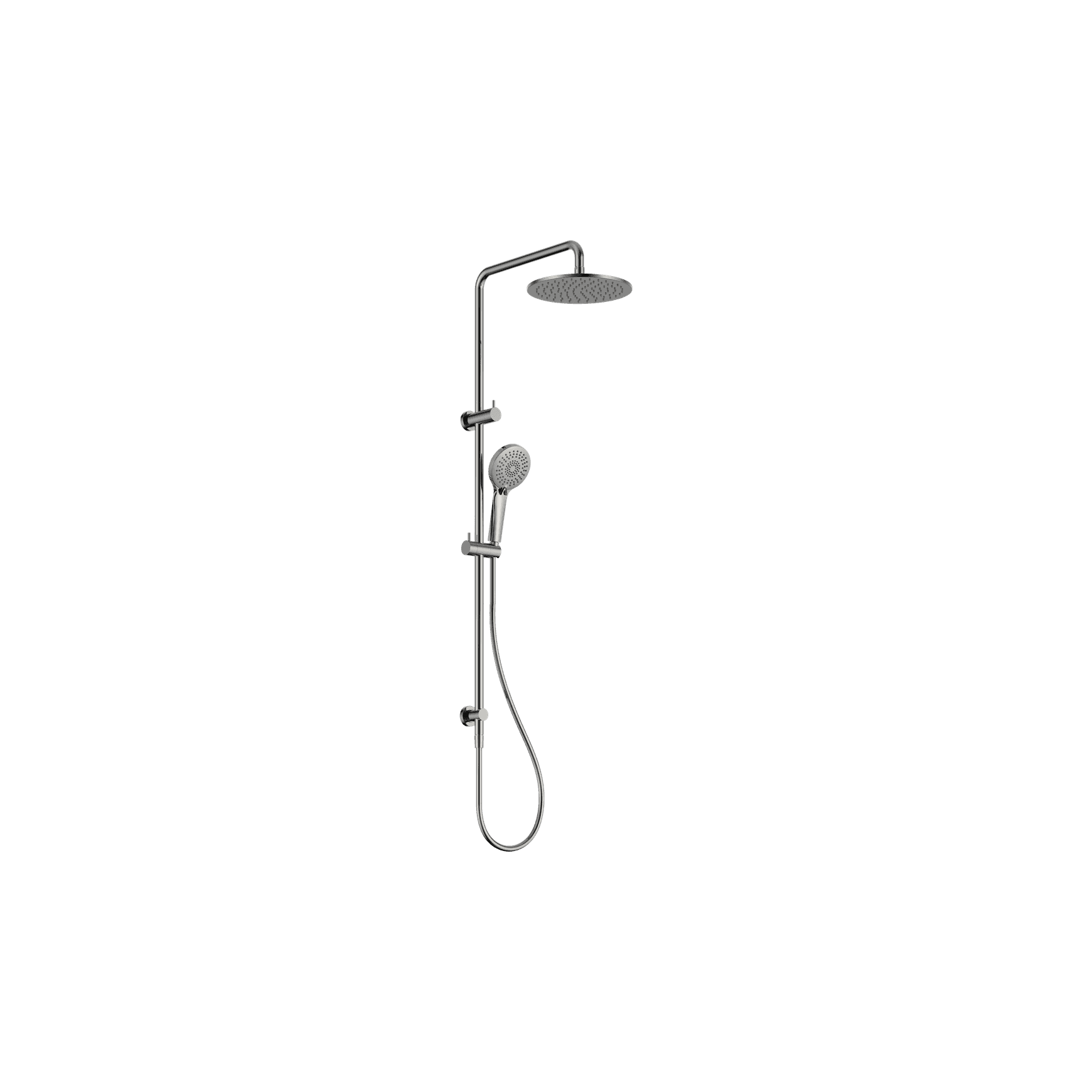 Round Twin Shower Chrome