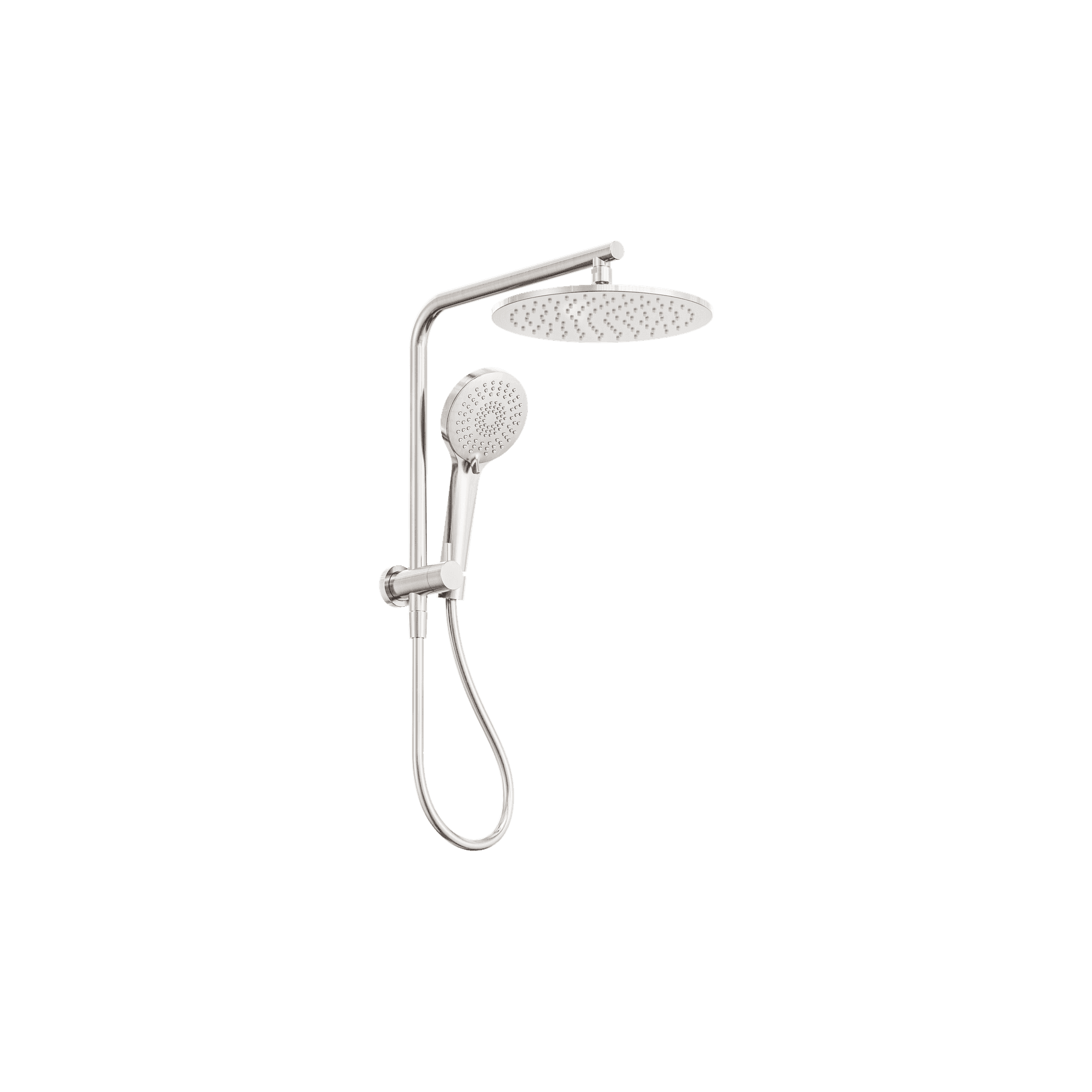 Mecca 2 In 1 Twin Shower Brushed Nickel