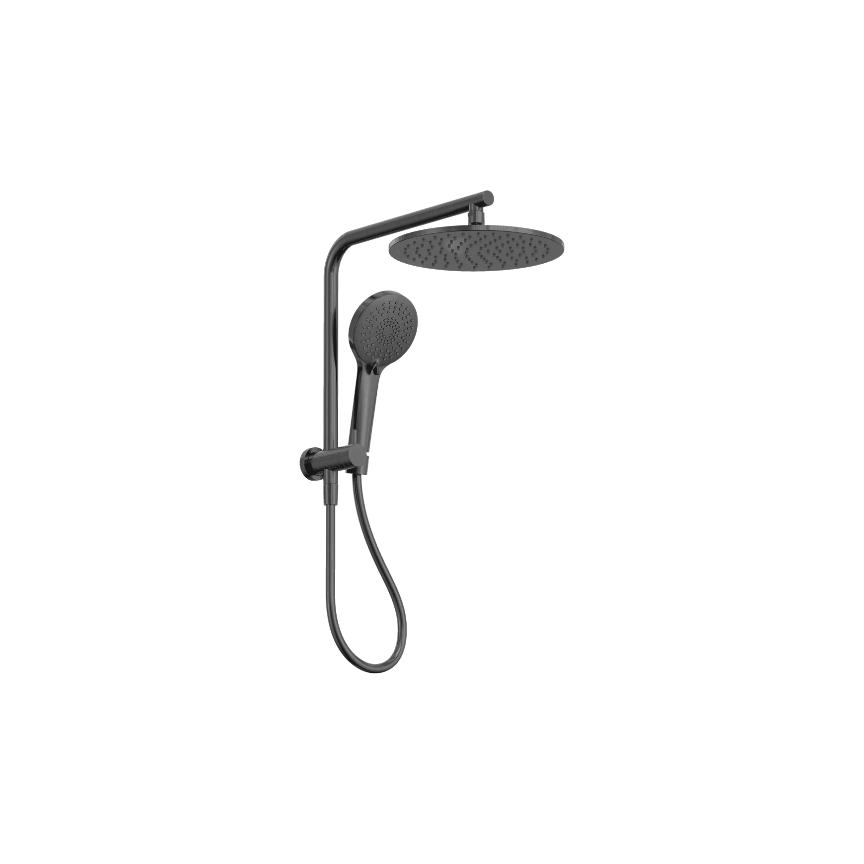 Mecca 2 In 1 Twin Shower Gun Metal