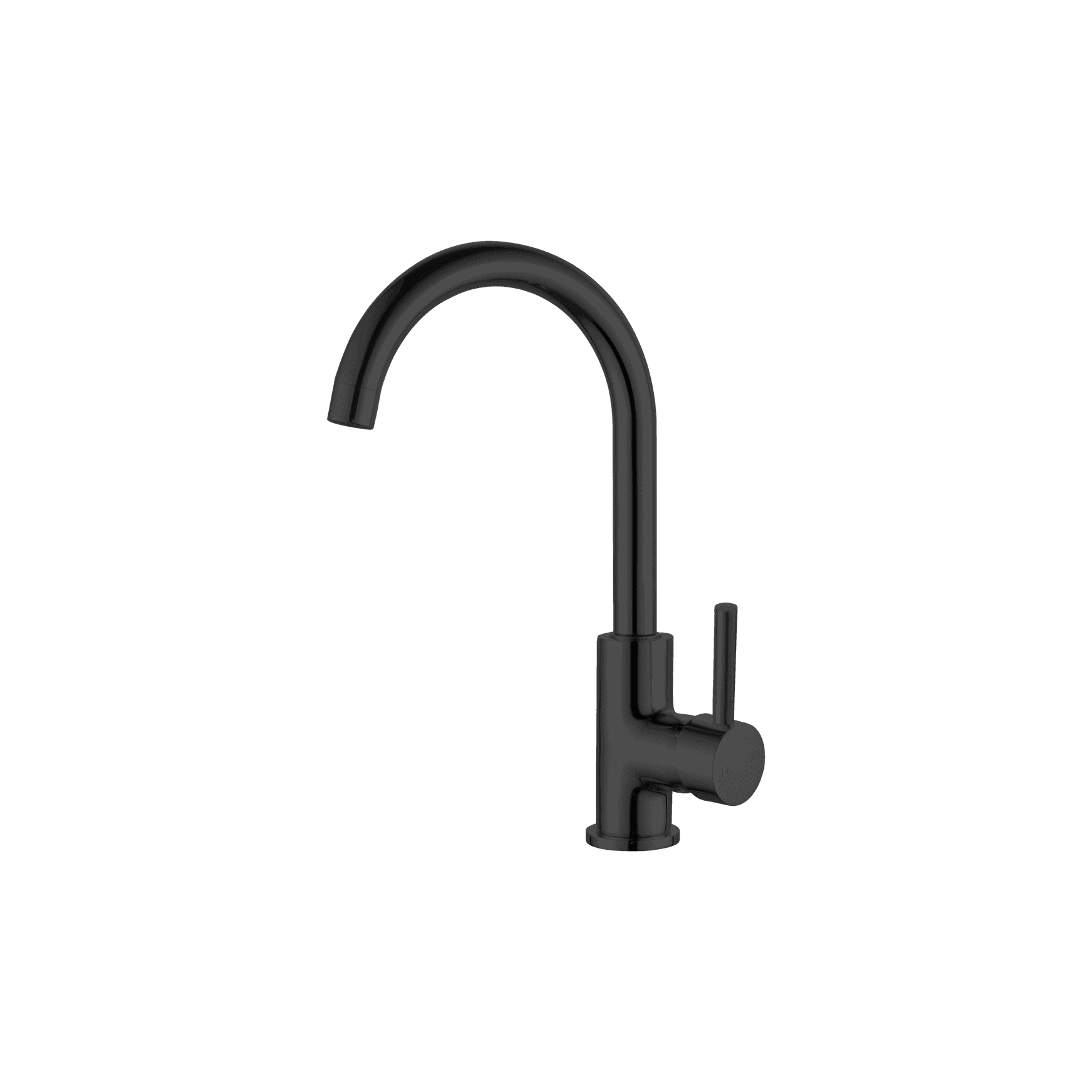 Dolce Kitchen Mixer Gooseneck Matte Black