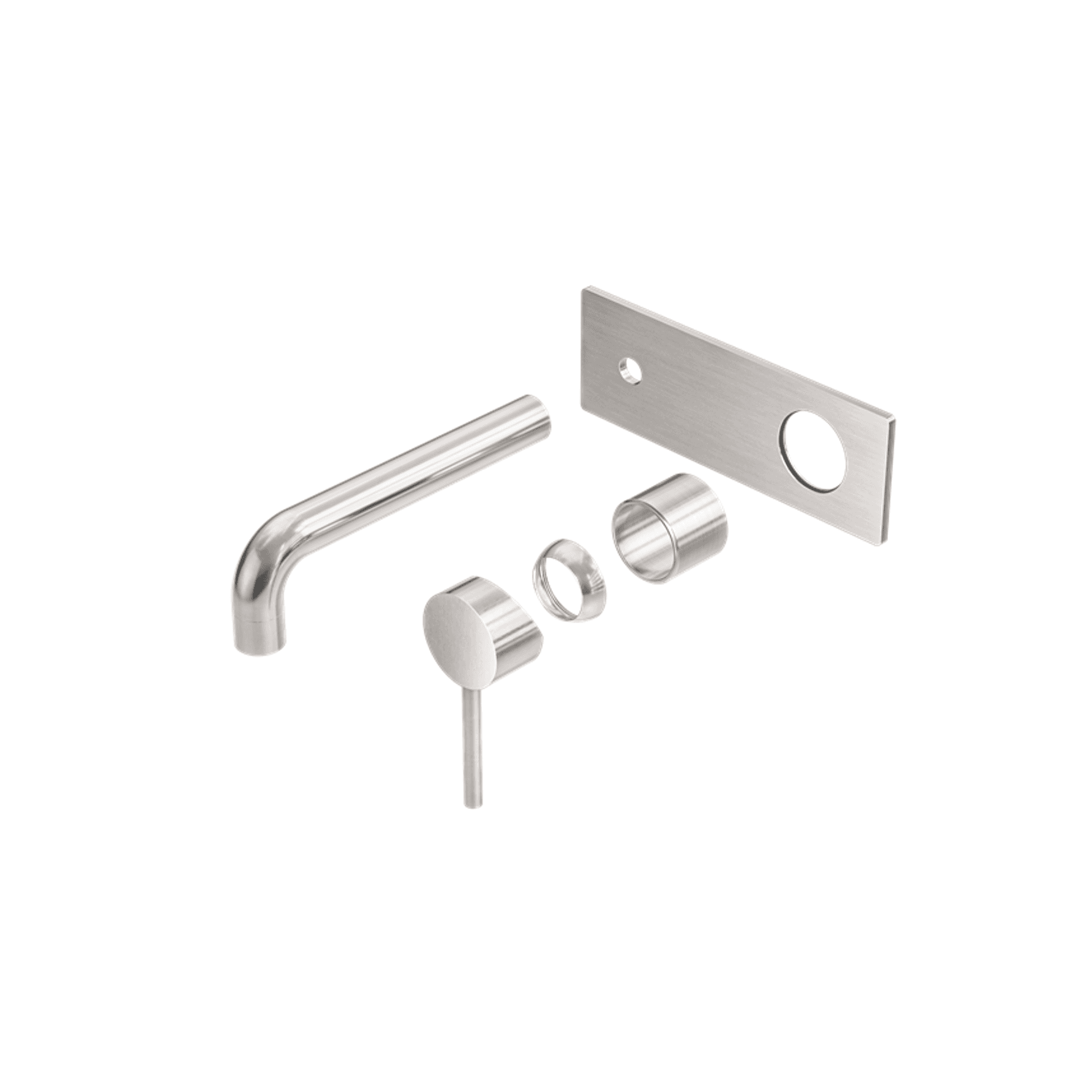Dolce Wall Basin/Bath Mixer Trim Kits Only Brushed Nickel