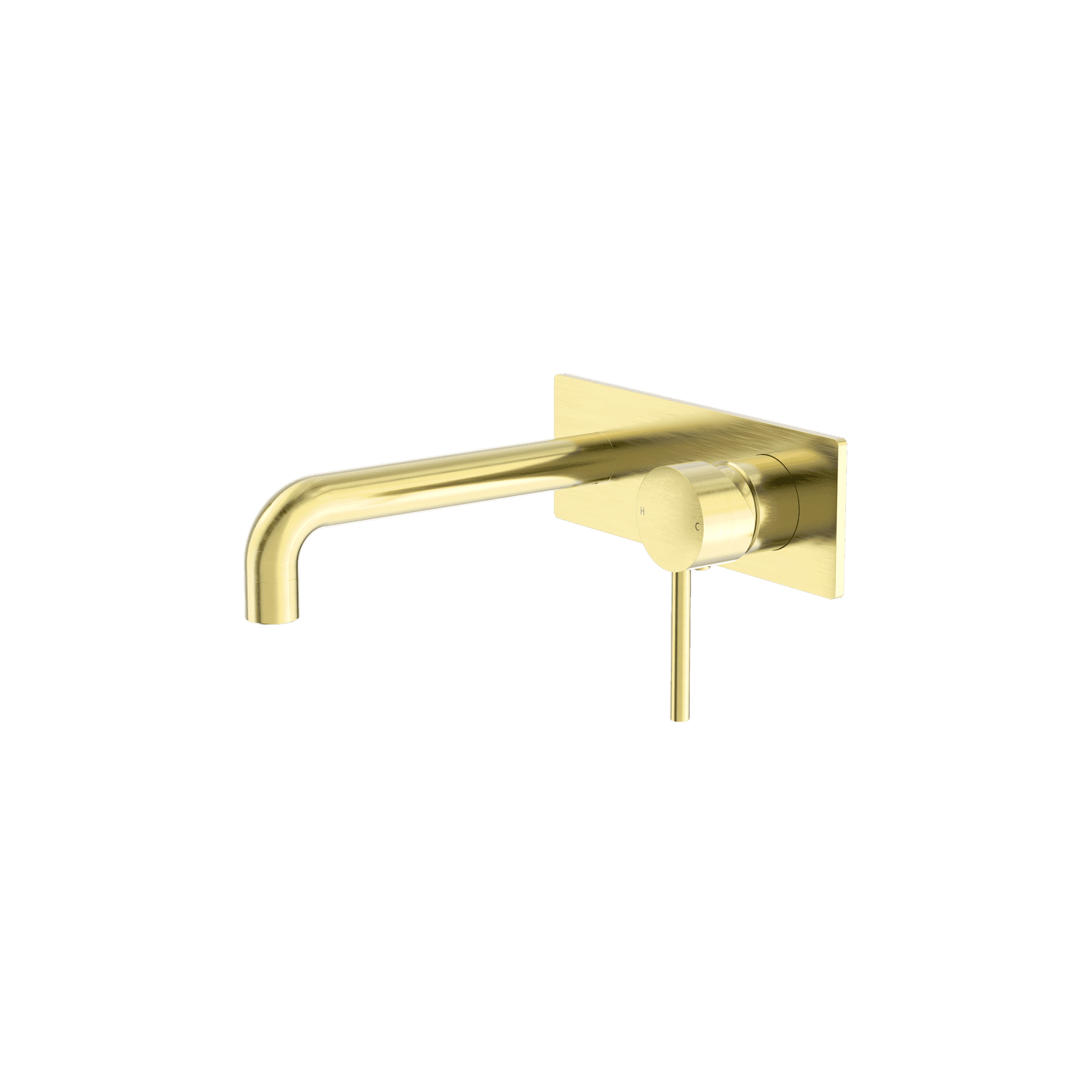 Dolce Wall Basin/Bath Mixer Brushed Gold