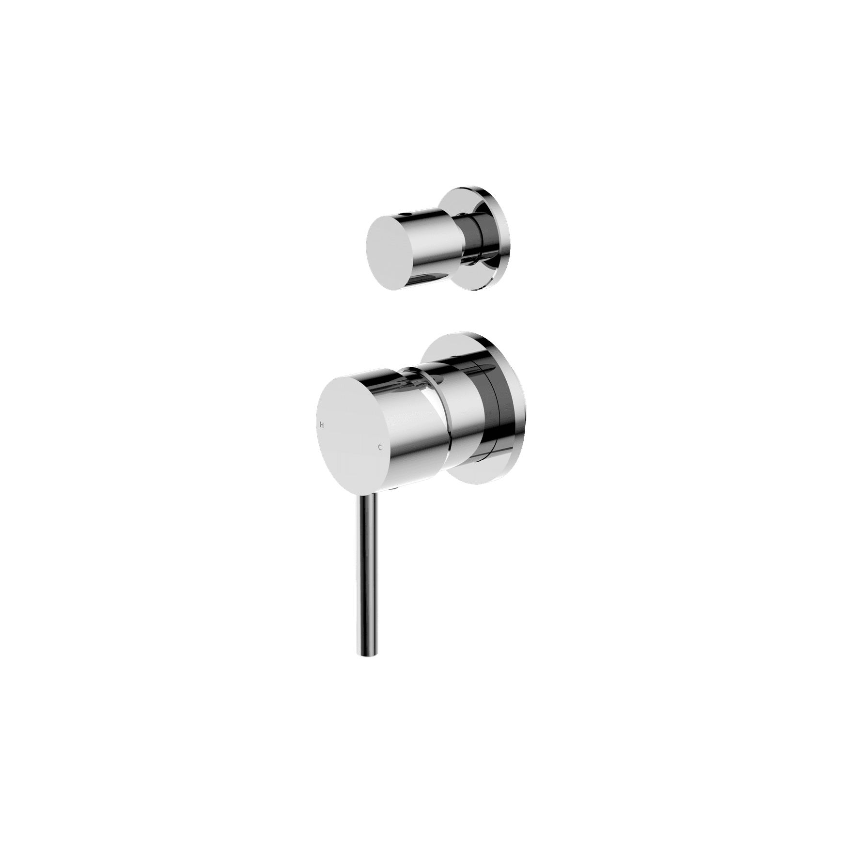 Dolce Shower Mixer With Diverter Separate Back Plate Chrome
