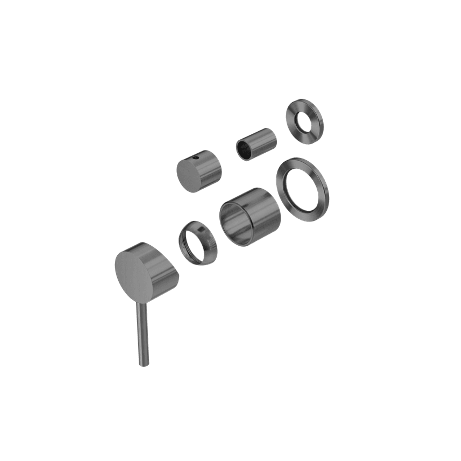 Dolce Shower Mixer With Divertor Separate Back Plate Trim Kits Only Gun Metal
