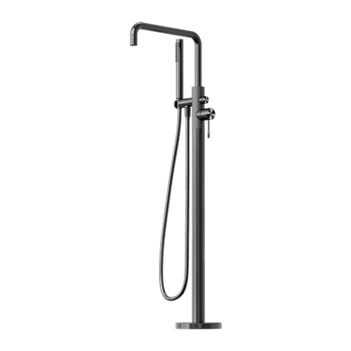 Opal Freestanding Bath Mixer With Hand Shower Graphite