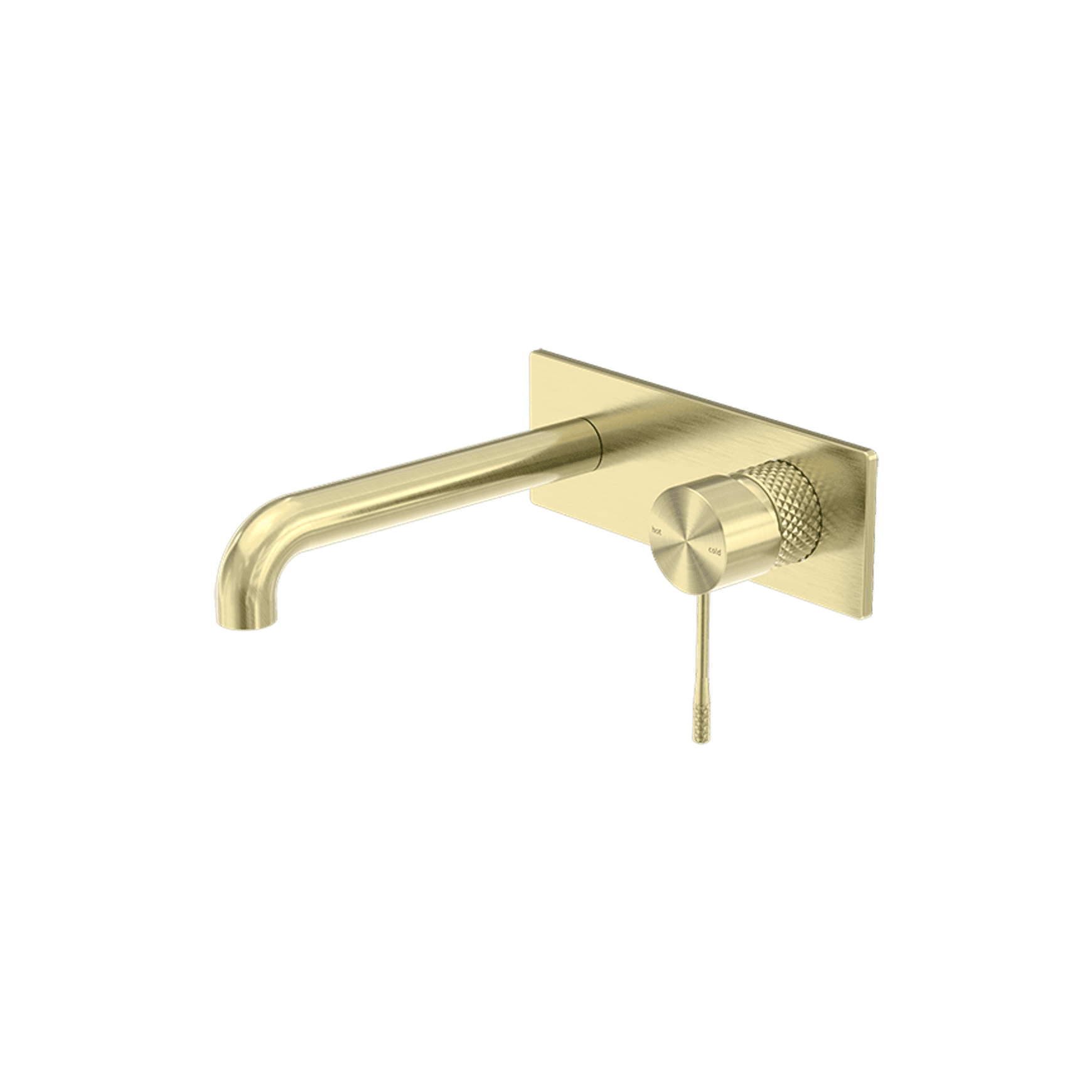 Opal Wall Basin/Bath Mixer 230mm Brushed Gold