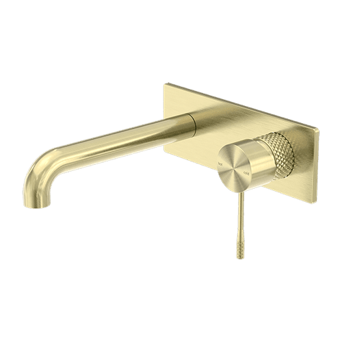 Opal Wall Basin/Bath Mixer 160mm Brushed Gold