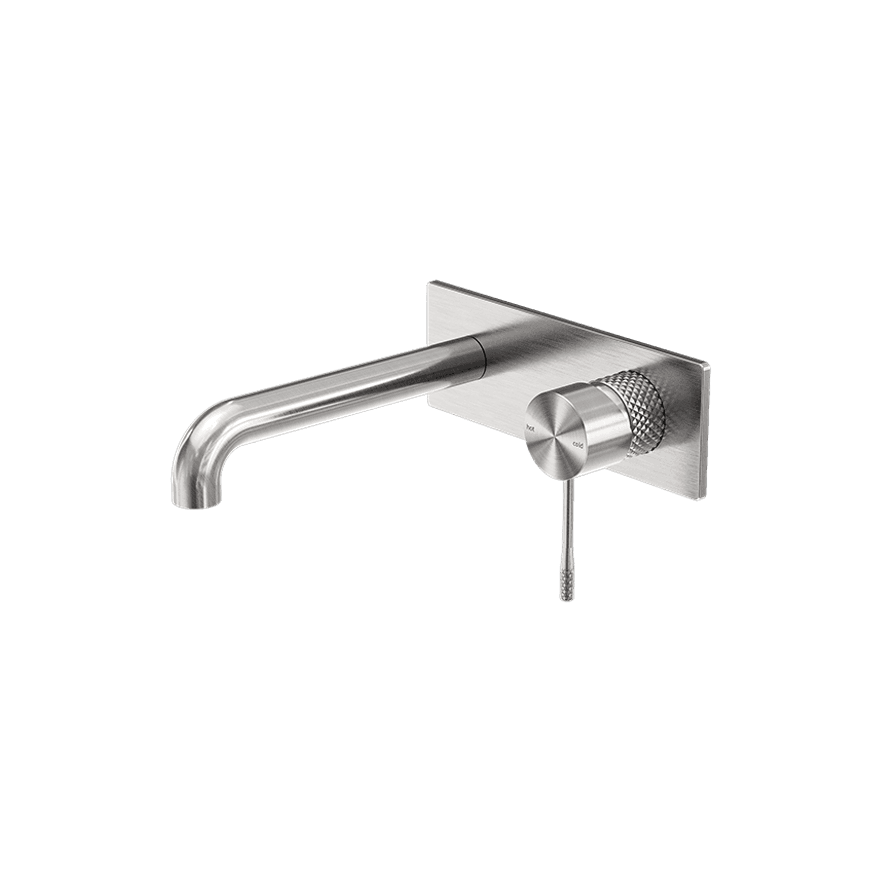 Opal Wall Basin/Bath Mixer 120mm Brushed Nickel