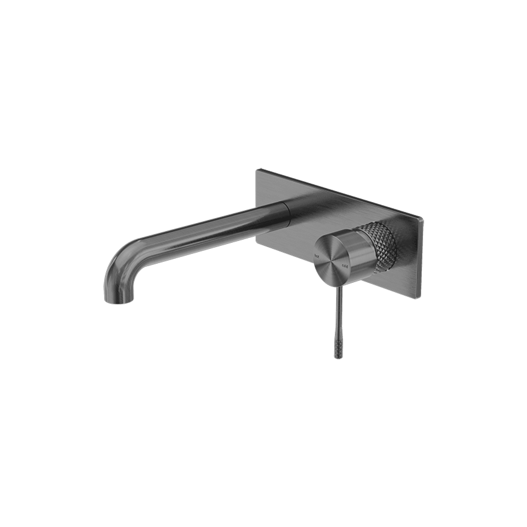Opal Wall Basin/Bath Mixer 185mm Graphite