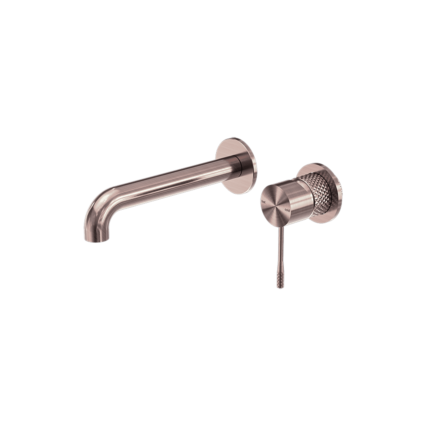 Opal Wall Basin/Bath Mixer Separate Back Plate 185mm Brushed Bronze