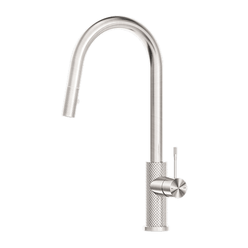 Opal Pull Out Sink Mixer With Vegie Spray Function Brushed Nickel
