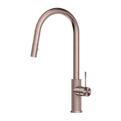 Opal Pull Out Sink Mixer With Vegie Spray Function Brushed Bronze