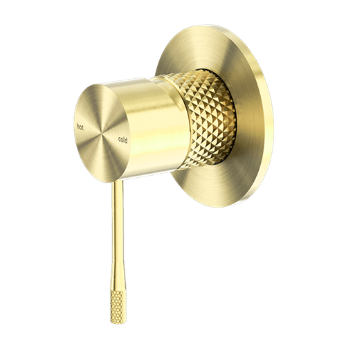 Opal Shower Mixer 80mm Plate Brushed Gold