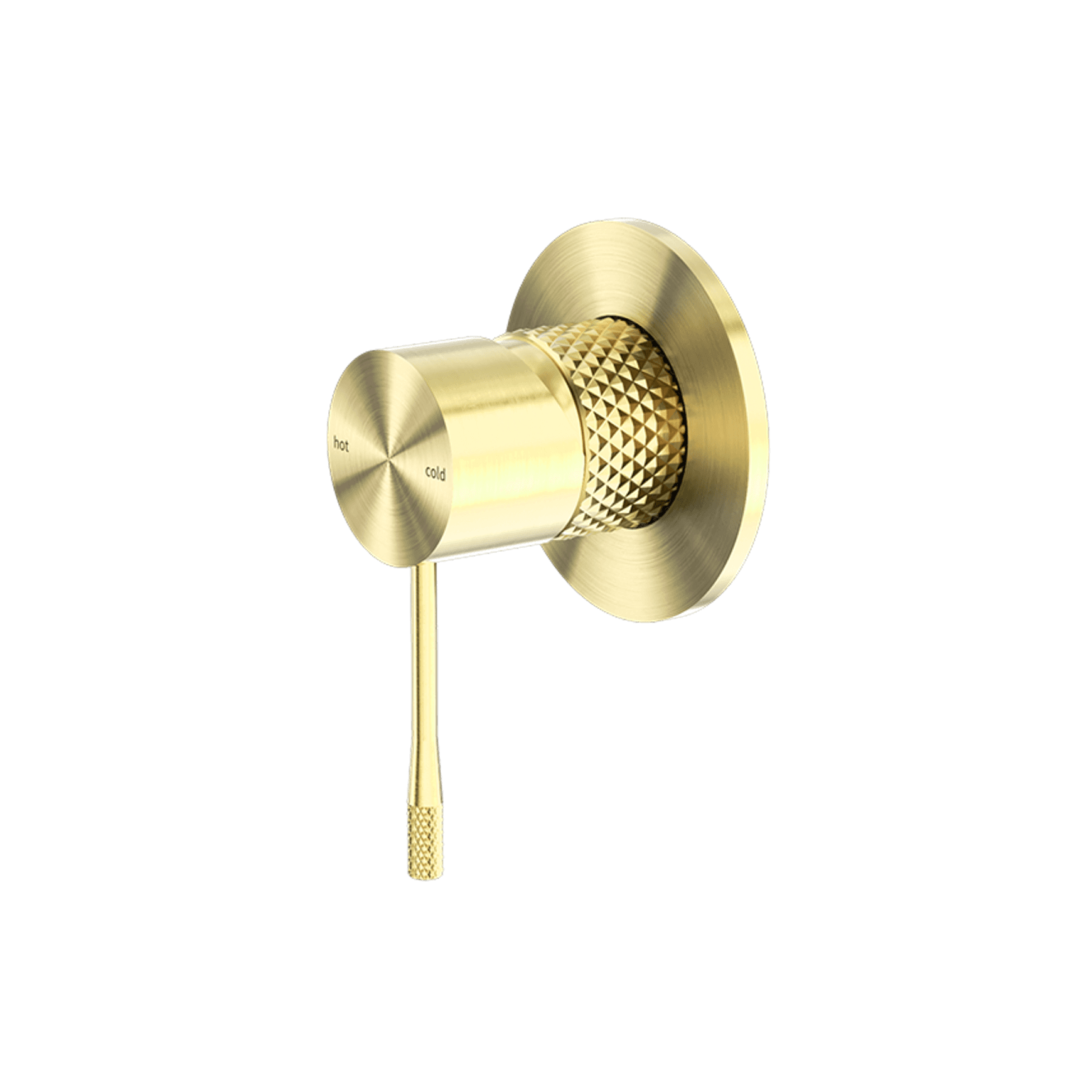 Opal Shower Mixer 80mm Plate Brushed Gold