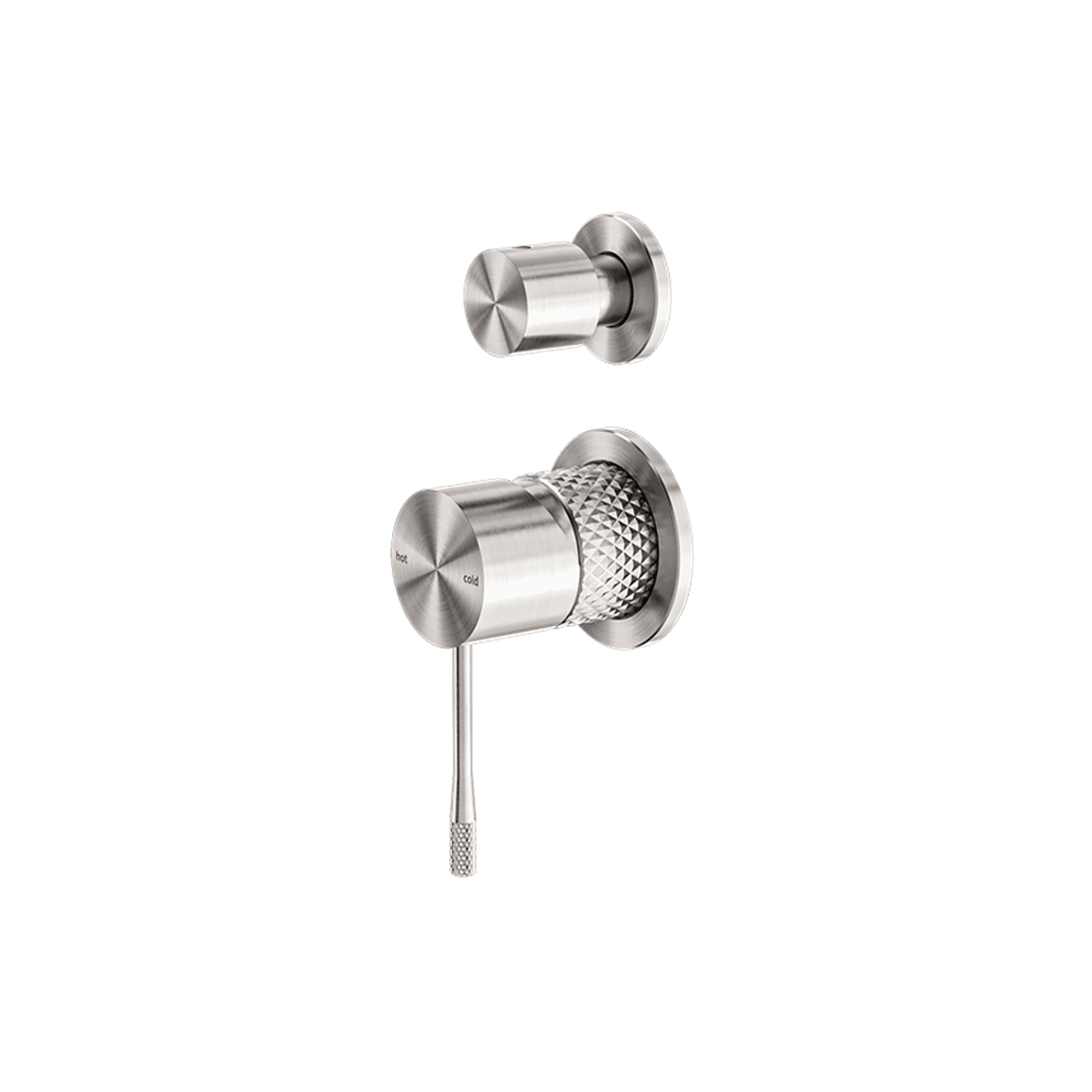 Opal Shower Mixer With Divertor Separate Plate Brushed Nickel