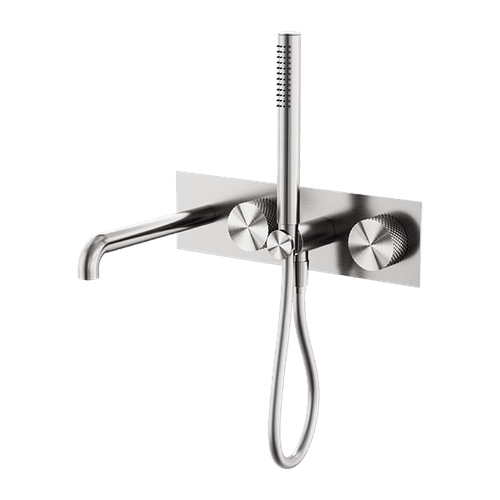 Opal Shower System With Spout 230mm Brushed Nickel