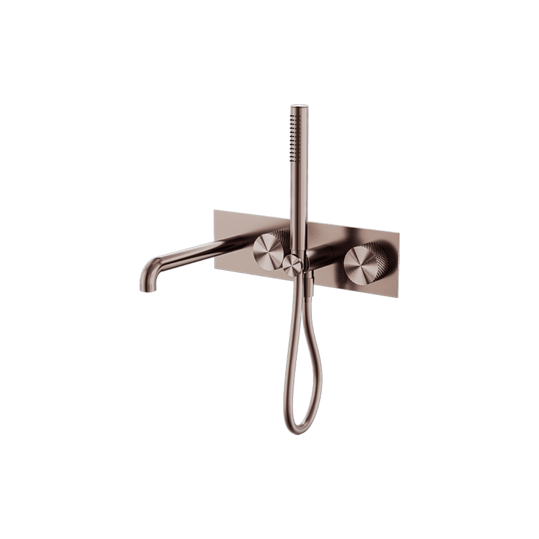 Opal Shower System With Spout 250mm Brushed Bronze