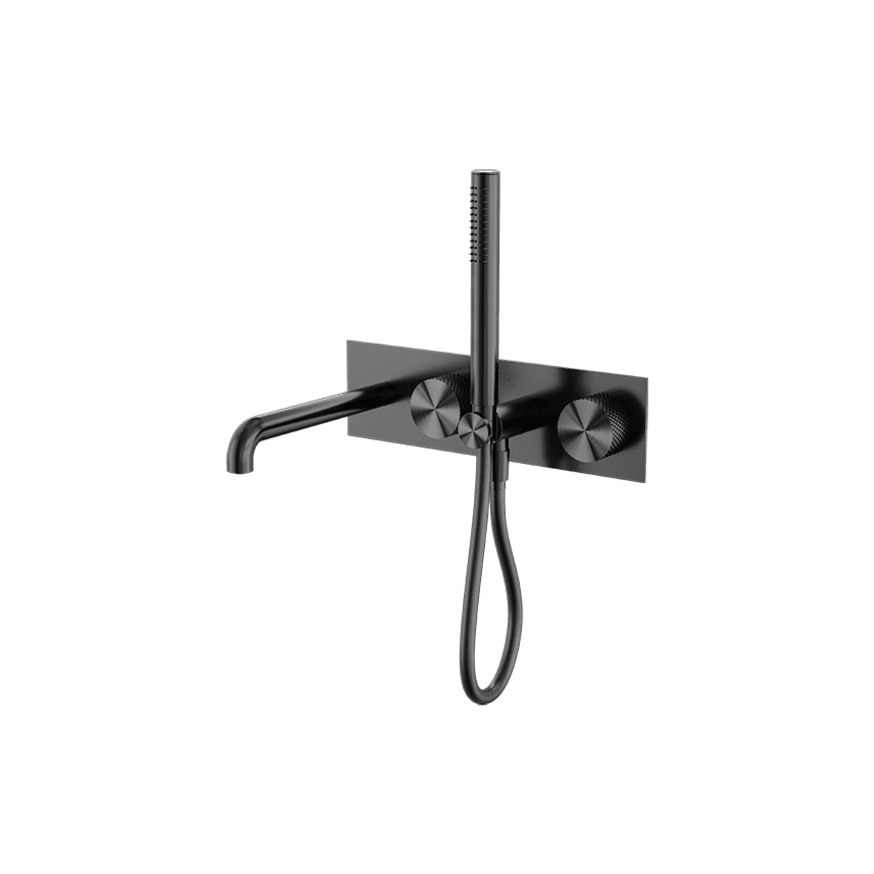 Opal Shower System With Spout 250mm Graphite