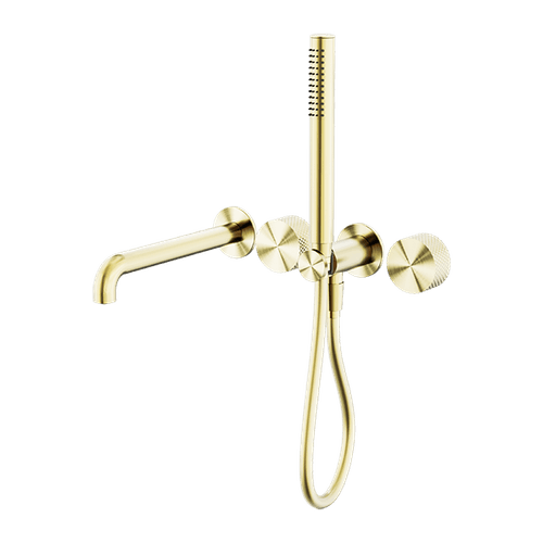 Opal Shower System Separate Plate With Spout 230mm Brushed Gold