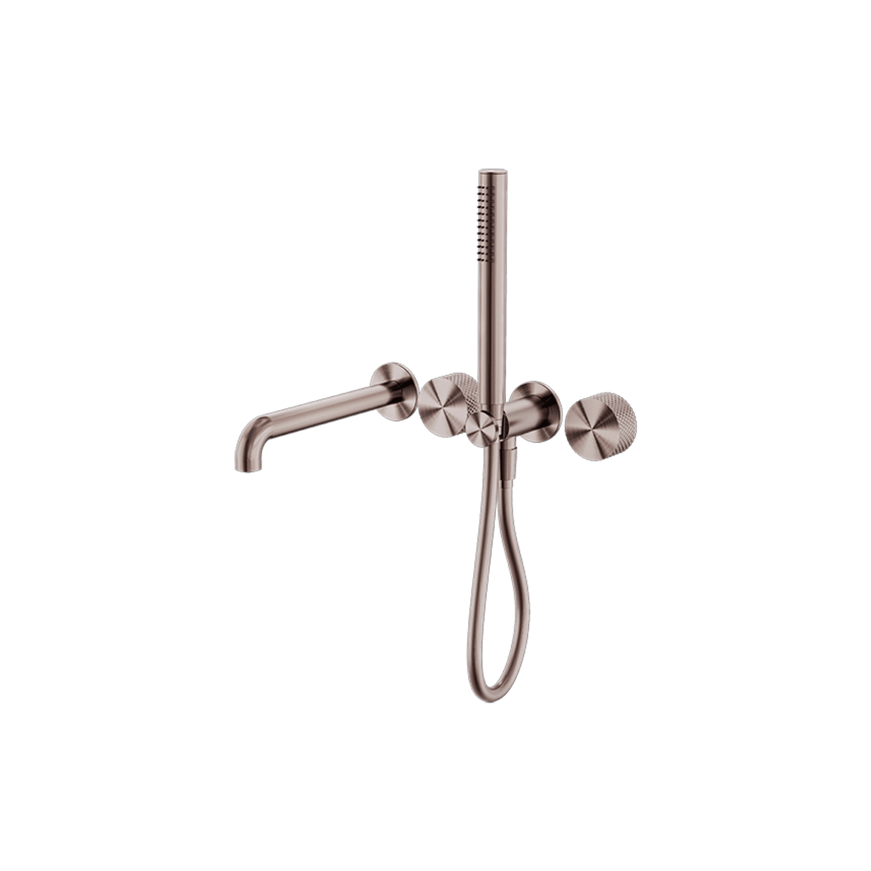 Opal Shower System Separate Plate With Spout 250mm Brushed Bronze
