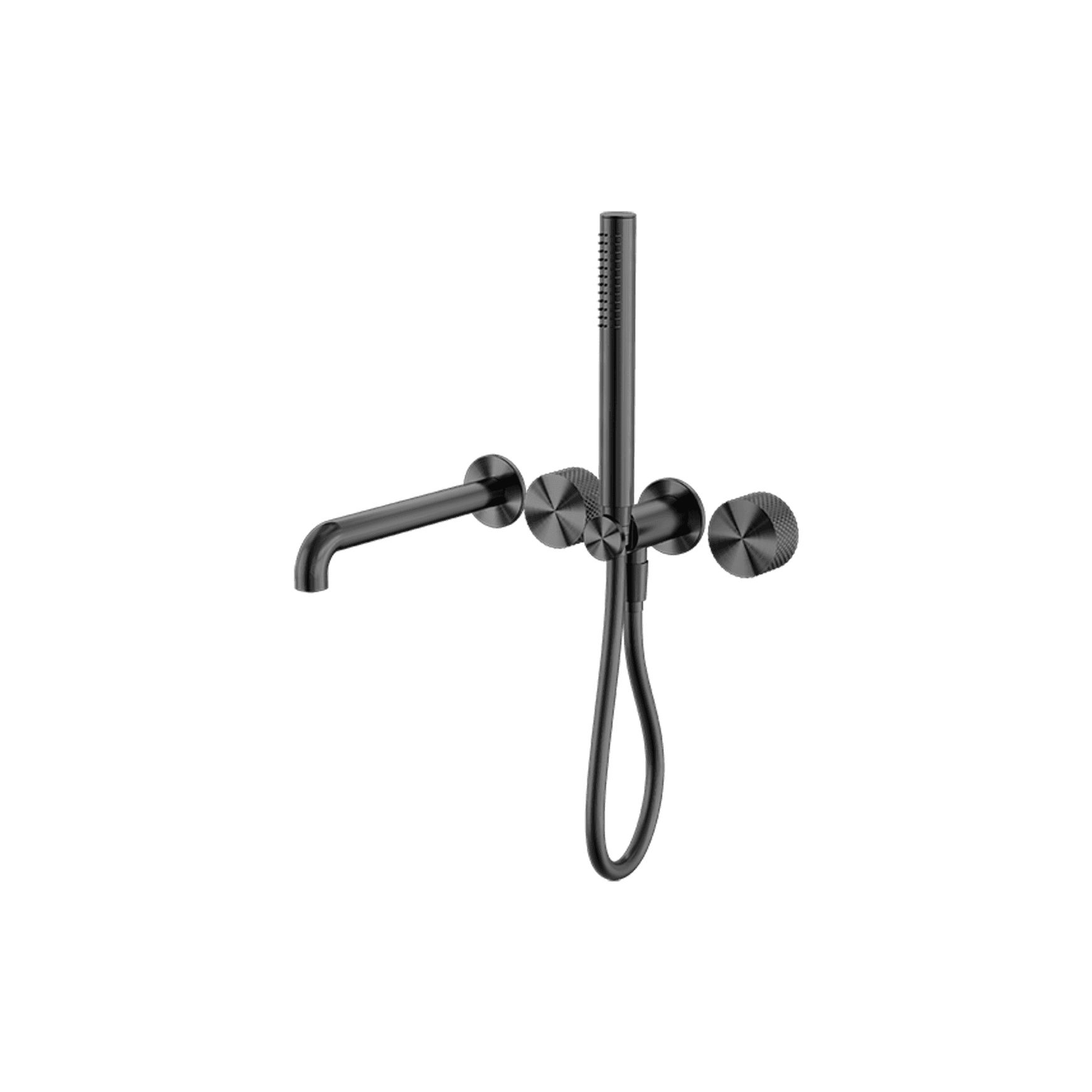 Opal Shower System Separate Plate With Spout 230mm Graphite