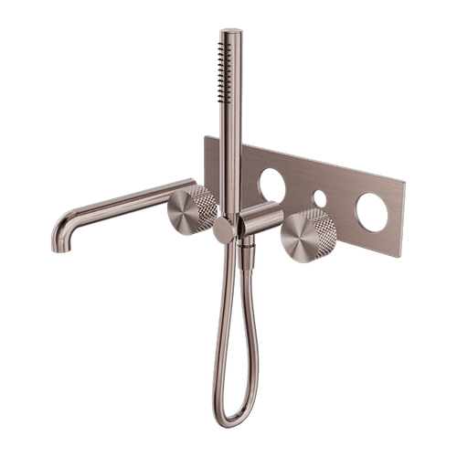 Opal Shower System With Spout 250mm Kit Brushed Bronze